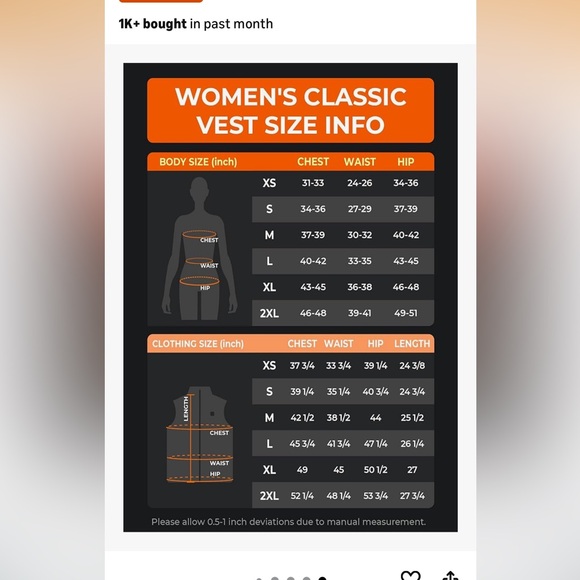 Women's Heated Vest - white size small - Picture 14 of 16